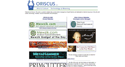 Desktop Screenshot of oriscus.com